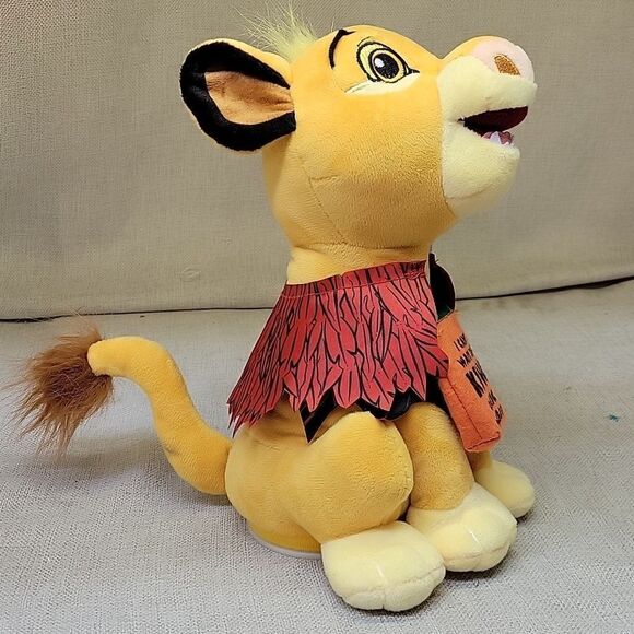 DISNEY 9.5-in Musical The Lion King SIMBA Animated Plush - Picture 2 of 7